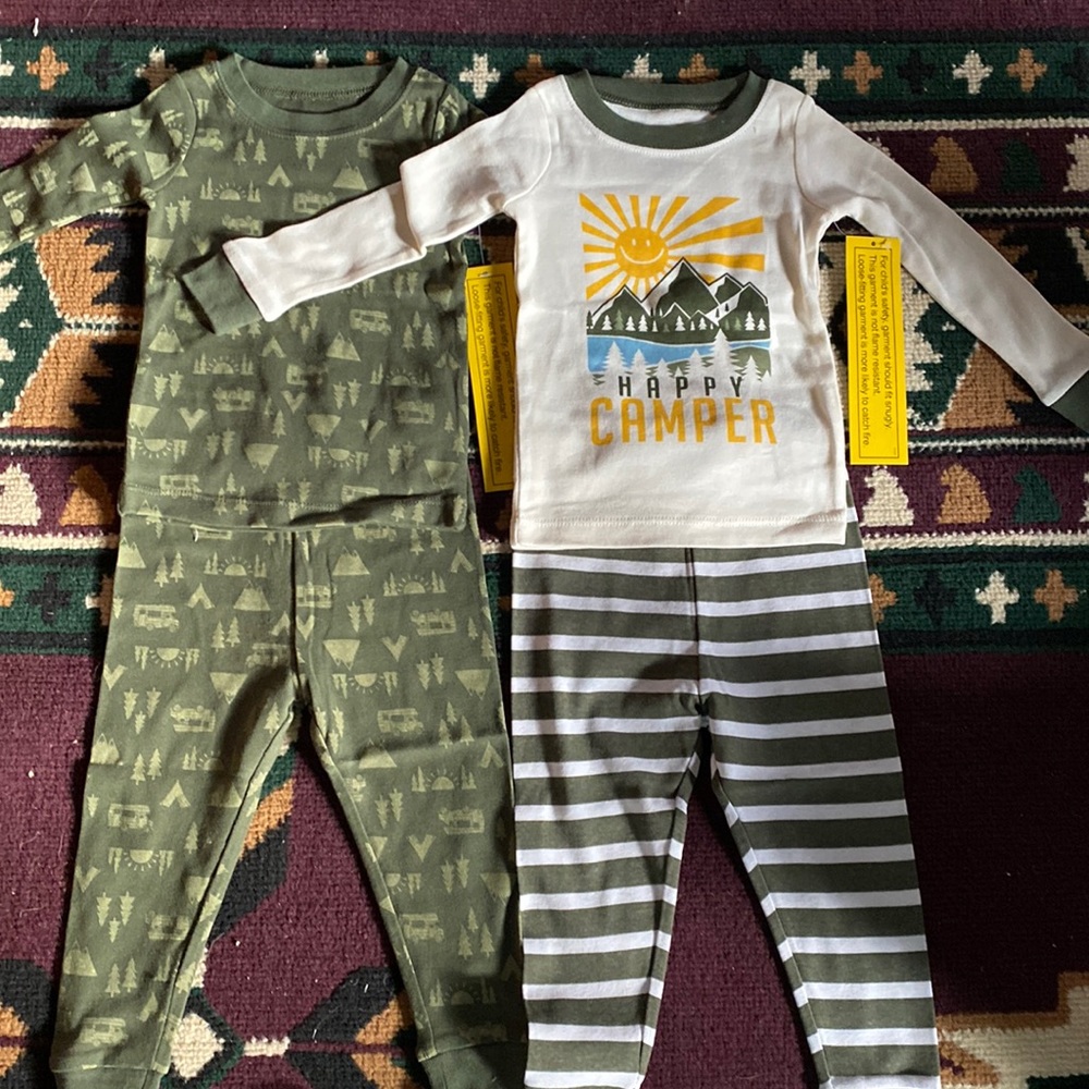 NWT 2 pair Wonder Nation 18 month pajamas.